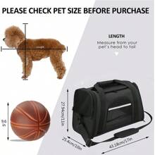 Von Fluglinien zugelassene Haustier-Tragetaschen, geeignet für kleine und mittelgroße Hunde und Katzen zum Mitnehmen nach draußen, Haustier-Tragetaschen mit Matte