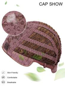 Short Wigs For Women With Bangs Synthetic Hair Synthetic Fiber Mixed Color Pixie Cut Wig Natural Daily Use Hair - Blonde Ombre - View 6