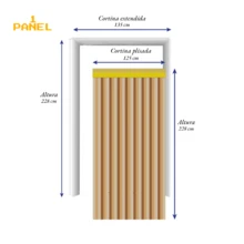 1 Panel Cortina Blackout Cancelación de Ruido y Aislamiento Térmico (135 X 228 Cm) Cortina Opaca, Tersa y Elegante 100% Poliéster, Tela Impermeable, Cancelacion De Ruido, Para Sala de Estar, Recámara, Ventanas - Rosa Roja - Ver 7