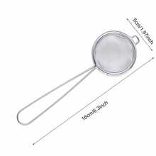 Stainless Steel Mini Baking Flour Sifter, Hand-Held Powdered Sugar Sifter, Cocoa Powder Shaker - Silver - View 10