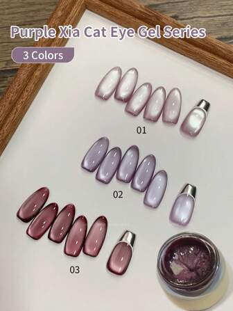 Esmalte de uñas en gel magnético Enisis 8g con efecto de espejo de reflejo de gato otoñal, para esmaltar uñas con lámpara UV/LED, para uñas de Navidad DIY de mujeres