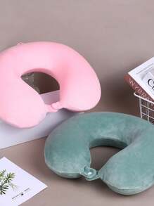 Cuscino da collo a forma di U in memory foam, caldo e confortevole, supporto per il collo, portatile per studenti, adulti, aereo, ufficio, auto