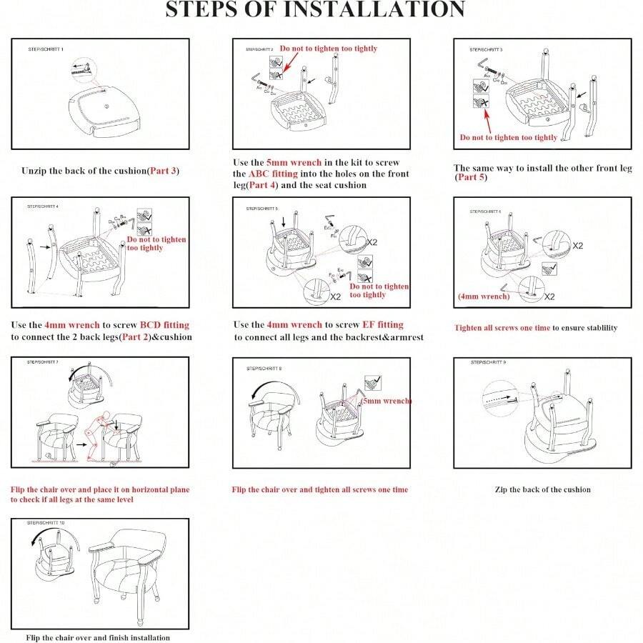 Dining Chair With Casters Set Of 4, Accent Kitchen Table Chairs With