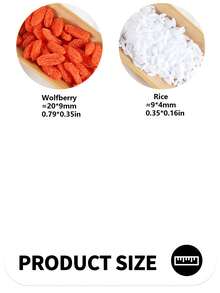 10g 模拟谷物，道具模拟玉米大豆黄豆大米食物游戏模型坚果腰果花生，摄影道具玩具，家居装饰，店铺展示工艺品，厨房派对和节日展示，DIY - 彩色 - 查看 10