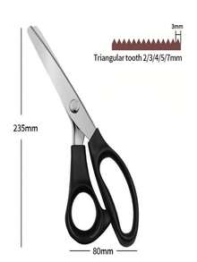 1 chiếc kéo răng cưa trang trí bằng thép không gỉ, dùng để may vá, vải, quần áo, đồ thủ công DIY - Nhiều màu - Xem 6