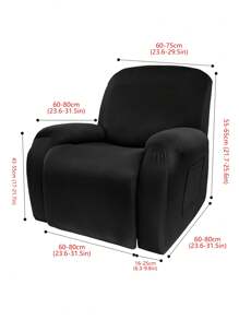 1 Stück klassischer einfarbiger Massagesessel-Überzug, Vollschutz-Sesselabdeckung, weich & bequem, dehnbar, staub- & kratzfest