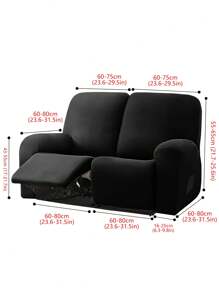 1 Stück klassischer einfarbiger Massagesessel-Überzug, Vollschutz-Sesselabdeckung, weich & bequem, dehnbar, staub- & kratzfest