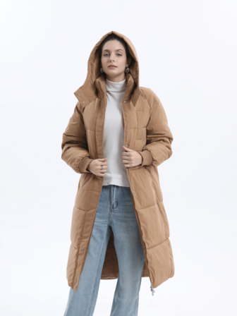 Long Puffer Jacket For Women,Ultra Soft Winter Coat Hooded, Waterproof And Windproof, Ladies Warm Winter Jacket