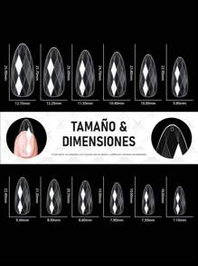 Soft Gel Tips For 3D Diamond Nails Of Different Models - Clear - View 3