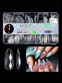 Soft Gel Tips For 3D Diamond Nails Of Different Models - Clear - View 1