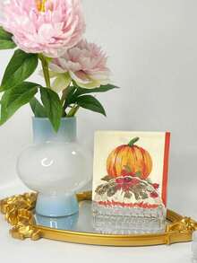 20 张 3 层加厚南瓜印花纸巾，10*10 英寸，秋收节感恩节庆祝派对装饰纸巾，餐厅和家庭餐桌装饰，派对用品 - 彩色 - 查看 5