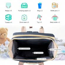 Deluxe Changing Backpack - Changing Bag Set: Backpack, Changing Pad, Integrated Bed, Car Hooks - Grey - View 7