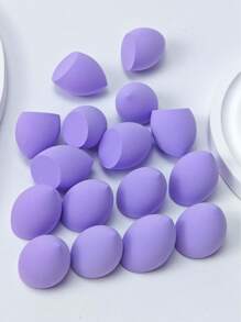 [5pcs/10pcs/20pcs/30pcs/50pcs/100pcs] Makeup Sponge, Mini Makeup Sponge, Multi-Functional Powder Puff, Water Drop Shaped Mini Makeup Sponge, Suitable For Facial Setting, Makeup Powder Puff, Concealer Puff, Loose Powder Puff And Mini Finger Puff. For Makeup Beginners, Soft & Skin-Friendly, Latex-Free Sponge And Puff, Suitable For All Skin Types, Blush, Foundation, Moisturizer And Powder Puff, Dry And Wet Powder Puff. Makeup Sponge And Puff Convenient For Travel And Carry, For Liquid And Cream Cosmetics, Face Moist Use And Dry Use Makeup Sponge Mixed - Purple - View 7