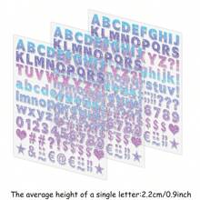 Colorful Galaxy / Star Space Letter Iron On Transfers, Clothing / Bag / Hat DIY Personalized Decoration Stickers, Vinyl Heat Press Print