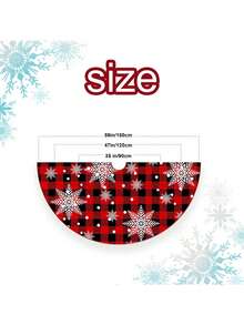 36/48/60 英寸圣诞树裙，红色树裙，适用于圣诞装饰品，圣诞树裙，圣诞装饰，农舍圣诞装饰，圣诞节假日家居派对礼品。最佳生日礼物，家居装饰，房间装饰，冬季 - 彩色 - 查看 8