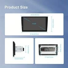 Single Din Car Stereo For Carplay For Android Auto 9 Inch Touch Screen Radio Head Unit Multimedia Player Car Audio Support FM Mirror Link USB+Backup Camera