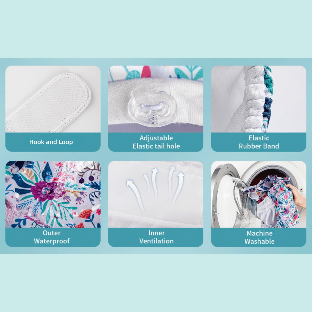 1 Pack Dog Diapers Female Washable Reusable Female Doggie Diapers With