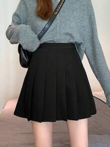 2025 年夏季女士正式 A 字形高腰百褶裙