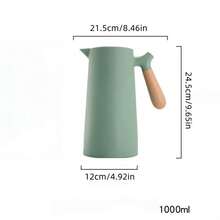 1 件 1000ml 简约时尚欧式风格，家用热水袋，冷水袋，带木柄，容量大，适用于宿舍、家庭、办公室，可作为节日礼物 - 彩色 - 查看 9