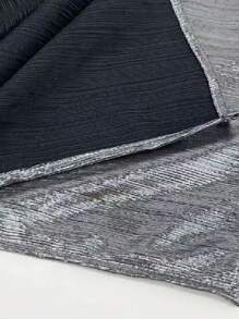 1pc Solid Color Vintage Y2K Liquid Silver Feytiy Bandana Scarf, Versatile Head Wrap, Chest Wrap For Women, Unisex Hiphop Accessory, Autumn/Winter - Multicolor - View 3