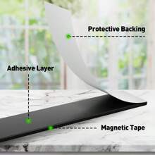 Taśma magnetyczna, taśma magnetyczna z mocnym samoprzylepnym elastycznym paskiem magnetycznym, rolka taśmy magnetycznej idealna do projektów rzemieślniczych i majsterkowania, tablic suchościeralnych i organizacji lodówki, najlepsze prezenty - Wielokolorowe - Zobacz 7