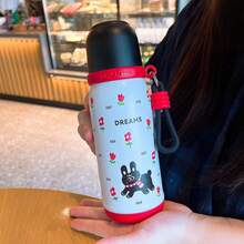 Bình chân không hình viên đạn bằng thép không gỉ 316, cốc có tay cầm thời trang, thích hợp cho việc uống nước đôi ngoài trời - Nhiều màu - Xem 3