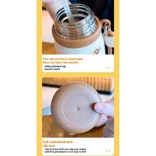 Bình chân không hình viên đạn bằng thép không gỉ 316, cốc có tay cầm thời trang, thích hợp cho việc uống nước đôi ngoài trời - Nhiều màu - Xem 10