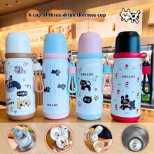 Bình chân không hình viên đạn bằng thép không gỉ 316, cốc có tay cầm thời trang, thích hợp cho việc uống nước đôi ngoài trời - Nhiều màu - Xem 1