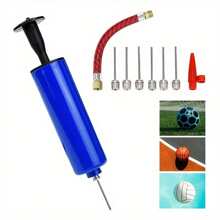 Flexible Hose Ball Pump Hand Pump Inflator Portable Basketball Pump Football Inflating With Pump Volleyball Hose Push Air - Blue - View 1