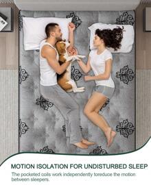 Duchessz 9"10''12"14"  Twin Full Queen King Gel Memory Foam Hybrid Pocket Spring Mattress In A Box Medium Firm - 14寸 - 查看 7
