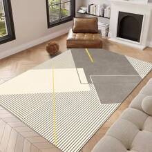 Dicke Kristall-Samt Qualität großer Teppich für Innenräume, Wohnzimmer-Teppich, Sofa-Teppich, Schlafzimmer-Teppich, rutschfeste Bettvorleger, Essbereich/Küchen-Teppich, Bürostuhlunterlage, Tür-/Eingangsbereich-Matte, Picknick-Matte für Outdoor, Baby-Krabbelteppich, Outdoor-Camping-Matte - Streifen - Übersicht 11