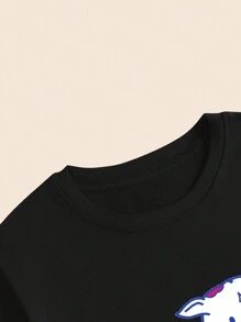 Cute Cow Print T-Shirt Blouse Women's Fashion Casual Premium Comfort - Vì vậy - Xem 5