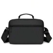 Oxford Cloth Shoulder Bag For Men And Women Large Capacity Messenger Bag For Travel, Leisure, Business - 黑色 - 查看 7