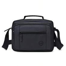 Oxford Cloth Shoulder Bag For Men And Women Large Capacity Messenger Bag For Travel, Leisure, Business - 黑色 - 查看 4