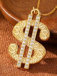 1 chiếc vòng cổ mặt dây chuyền thiên thần mạ đồng cao cấp thời trang & dây chuyền áo len, có thể đeo nhiều lớp hoặc đơn lẻ, đóng gói trong túi nhung - Vàng - Xem 6