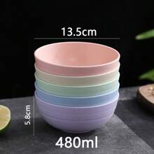 4/5 bát nhựa không vỡ - Bát đựng súp và salad dùng được trong lò vi sóng và máy rửa chén, nhiều màu, sản phẩm nhà bếp - Nhiều màu - Xem 11