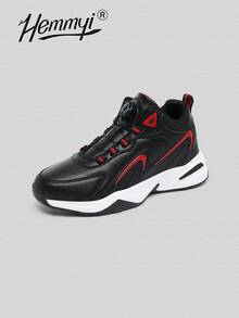 Hemmyi Giày bóng rổ thời trang mới cho nam, thiết kế đế cao su tạo sự thoải mái và thoáng khí - Đỏ - Xem 13