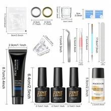 35PCS Poly Gel Nail Kit 20 Colors Nail Extension With Slip Solution Kit Matte Base Top Coat For Beginners Poly Gel Kits Nail Art DIY Manicure Tool Kit(Nail File Random Shipment)