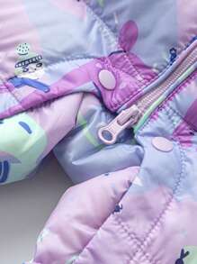 mini bala Waterproof, Oil-Proof, Windproof Down Jumpsuit Warm Baby Winter Outdoor Romper