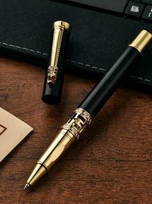 【定制】不锈钢金属商务办公圆珠笔套装带礼盒，适合日常书写、签名、节日、父亲节、感恩节、圣诞节、生日礼物、朋友、亲戚、领导、同事 - 多色 - 查看 5