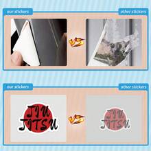 73 件柔术贴纸乙烯基美学贴纸适用于剪贴簿、日记、笔记本电脑、保险杠、滑板、水瓶、电脑、手机、卡通、安全帽、汽车贴纸和贴花 - 彩色 - 查看 5