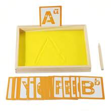 批发定制蒙特梭利教具玩具木制沙刮盒书写练习儿童早教玩具 - 彩色 - 查看 9