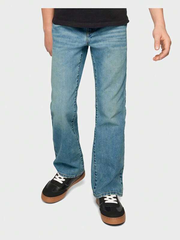 The Children's PLACE Boys Non-Stretch Light Wash Bootcut Jeans