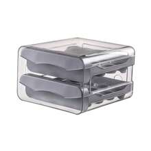 Acrylic Egg Holder Organizer 2 Tiers Capacity For 32 Eggs For Multipurpose Refrigerator - Xám - Xem 8