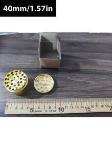 BROS 1 件装高级黑色研磨器 - 多尺寸金属研磨工具 - 耐用家用配件 - 小巧设计 - 情人节和新年礼品套装 - 彩色 - 查看 15