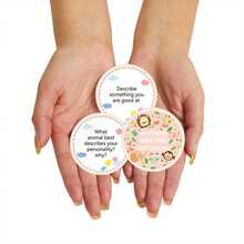 25pcs Morning Meeting Chips Questions Cards For Students, Classroom Questions Ideas Cards Conversation Starter For Classroom Activity Improve Communication Listening Skill - Sets - View 4