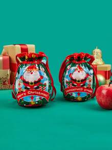 圣诞礼物苹果袋圣诞老人圣诞夜创意礼品袋 - 聖誕蘋果袋 - 查看 6