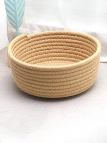 1PC Opvouwbare Opbergmand, Afstandsbediening, Cosmetica, Sleutels, Diverse Artikelen, Overdekte Opbergmand Met Deksel, Moderne Rotan Plantenpotten, CoastalVibes Zeegras Bohobaskets, NaturalMix Metalen Frame Opbergruimte Voor Strandachtige Huis- & Tuindecoratie