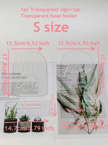 1pc Arch Acrylic Signs With Stand For Reception,Wedding And Party Event,Christmas