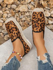 跨境出口大码女款36-42黑色绒面厚底一脚蹬乐福鞋舒适日常穿搭厚底鞋春秋 - 彩色 - 查看 2